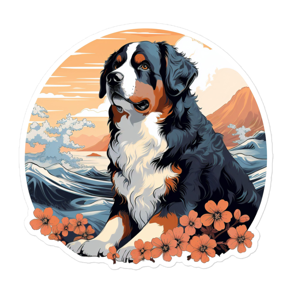 Aloha Bernese Mountain Dog - Sticker