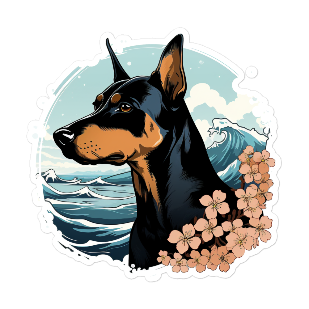 Aloha Doberman - Sticker