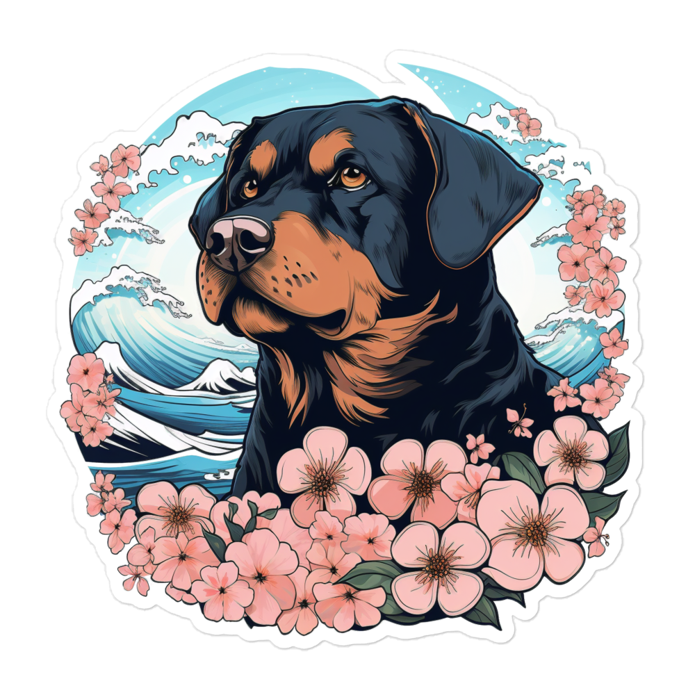Aloha Rottweiler - Sticker