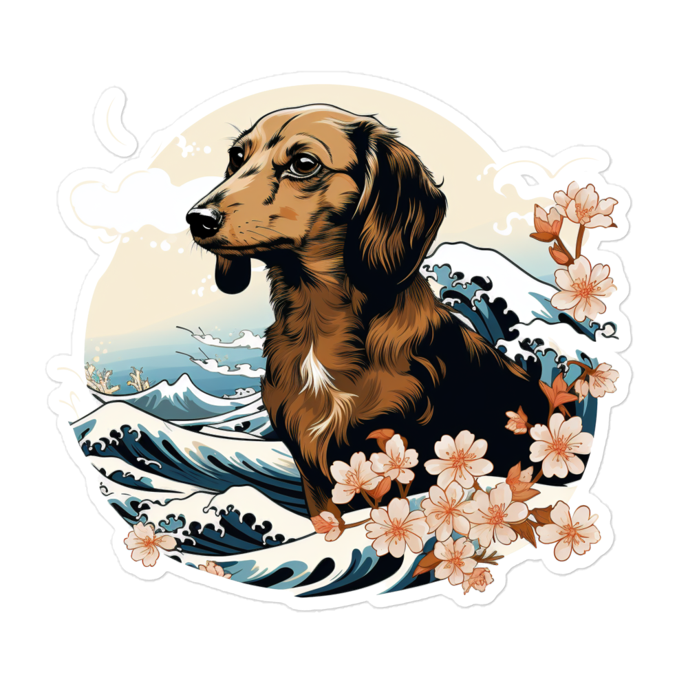 Aloha Dachshund - Sticker