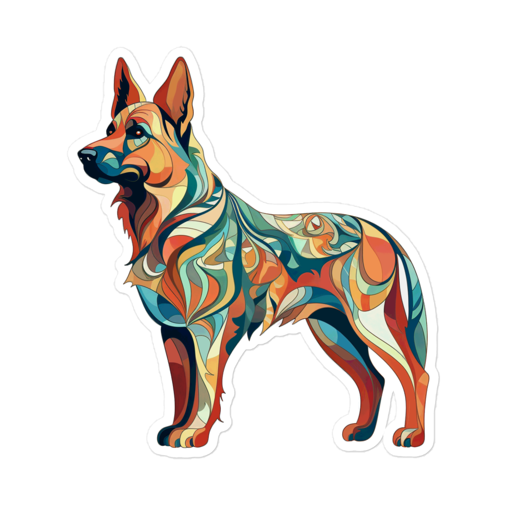 Nouveau German Shepherd - Sticker