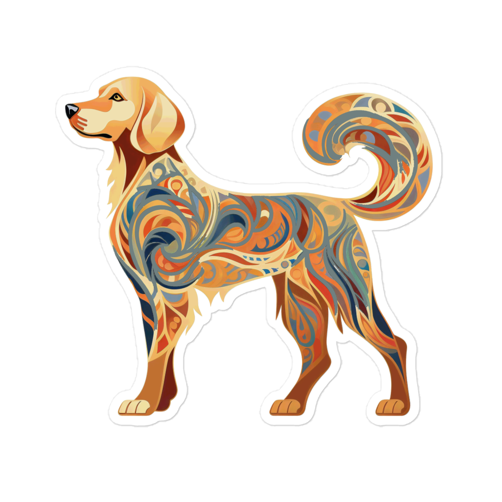 Nouveau Golden Retriever - Sticker