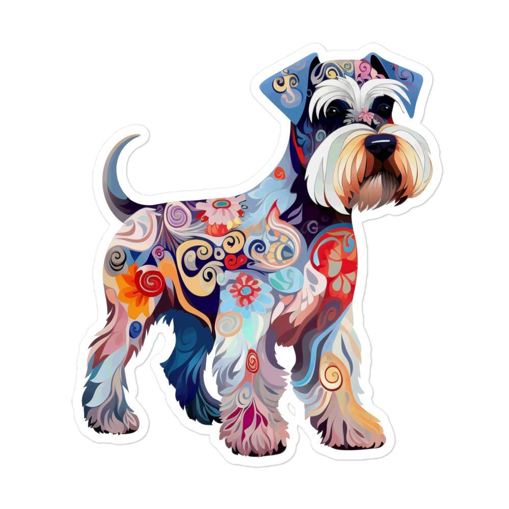 Nouveau Miniature Schnauzer - Sticker