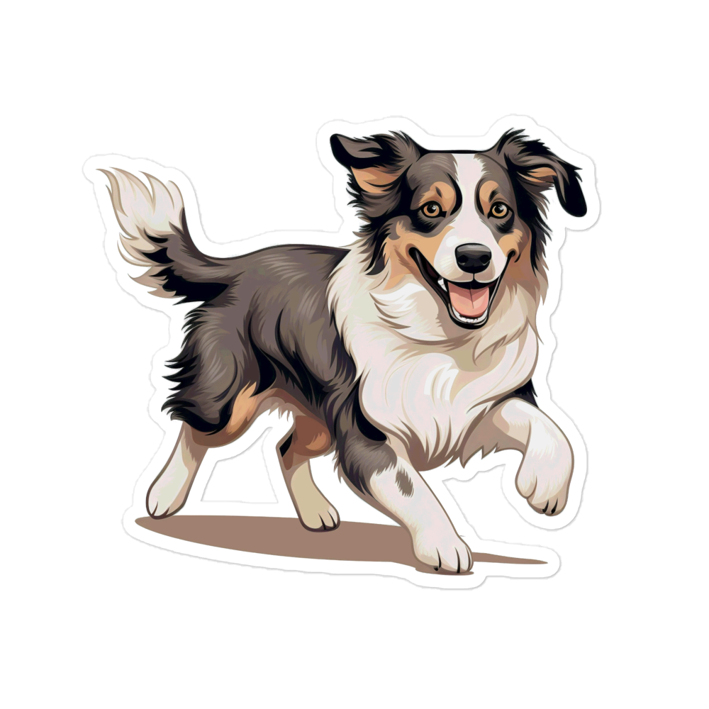 Playful Puppers Australian Shepherd - Sticker