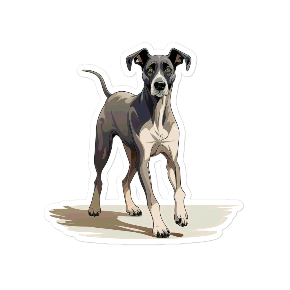 Playful Puppers Great Dane - Sticker