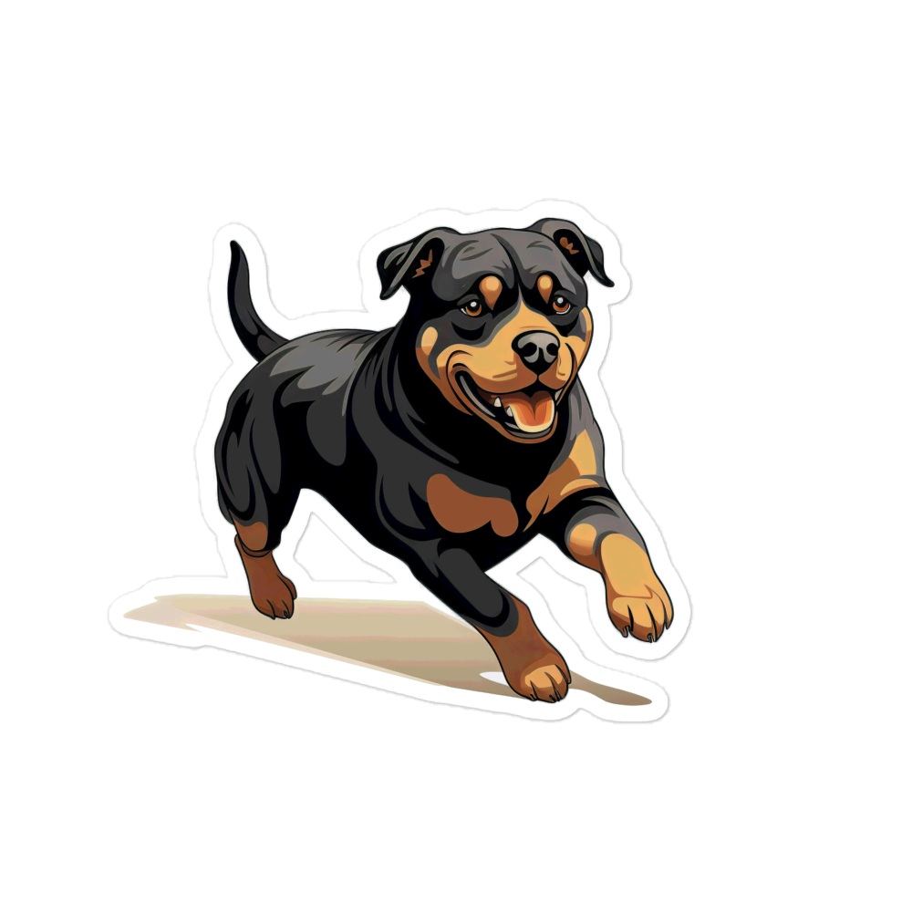 Playful Puppers Rottweiler - Sticker