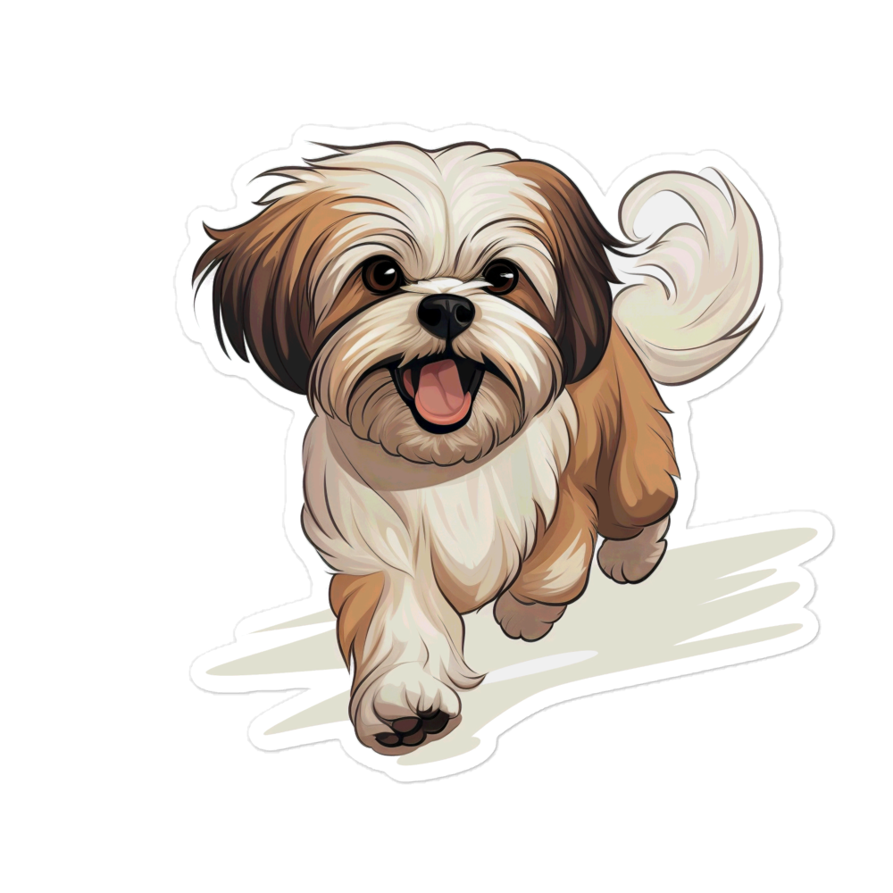 Playful Puppers Shih Tzu - Sticker