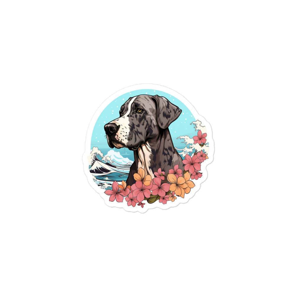 Aloha Great Dane - Sticker