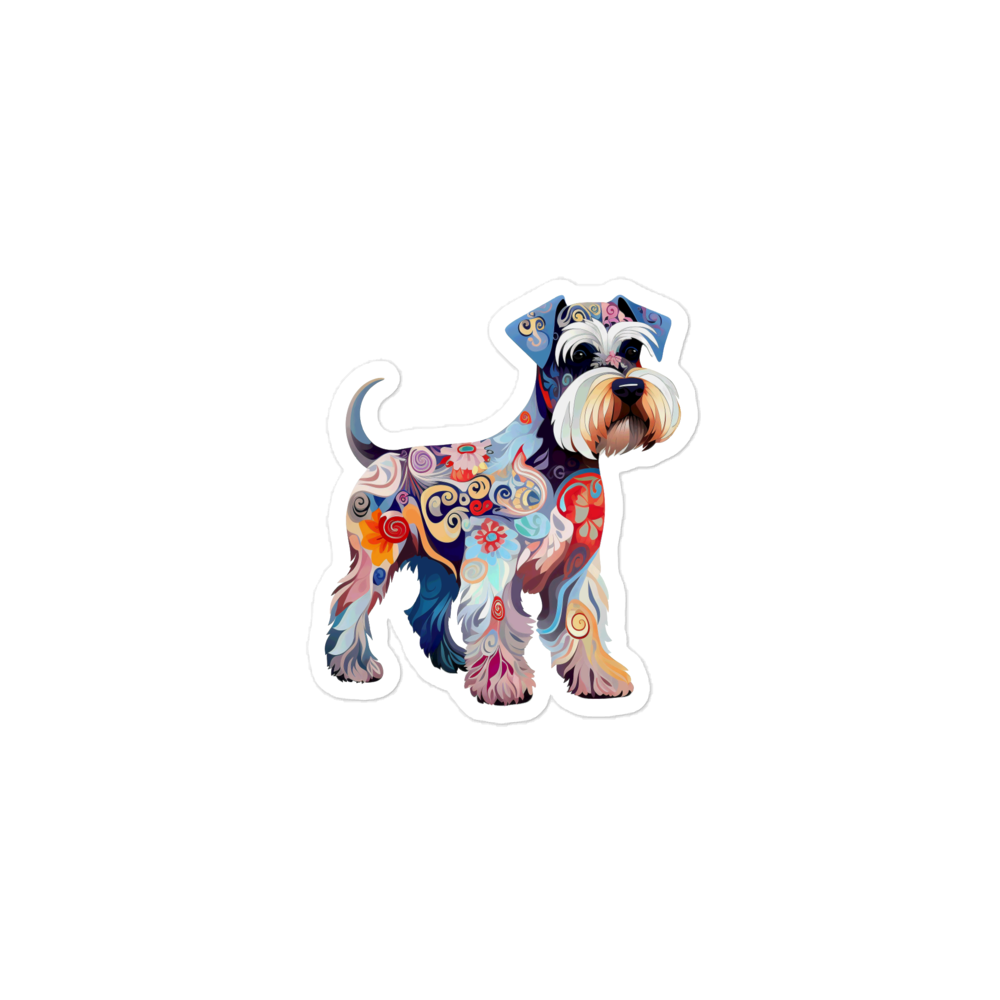 Nouveau Miniature Schnauzer - Sticker