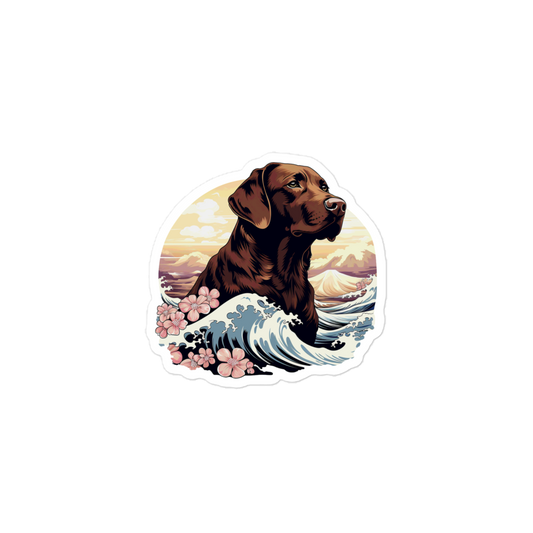 Aloha Chocolate Labrador Retriever - Sticker