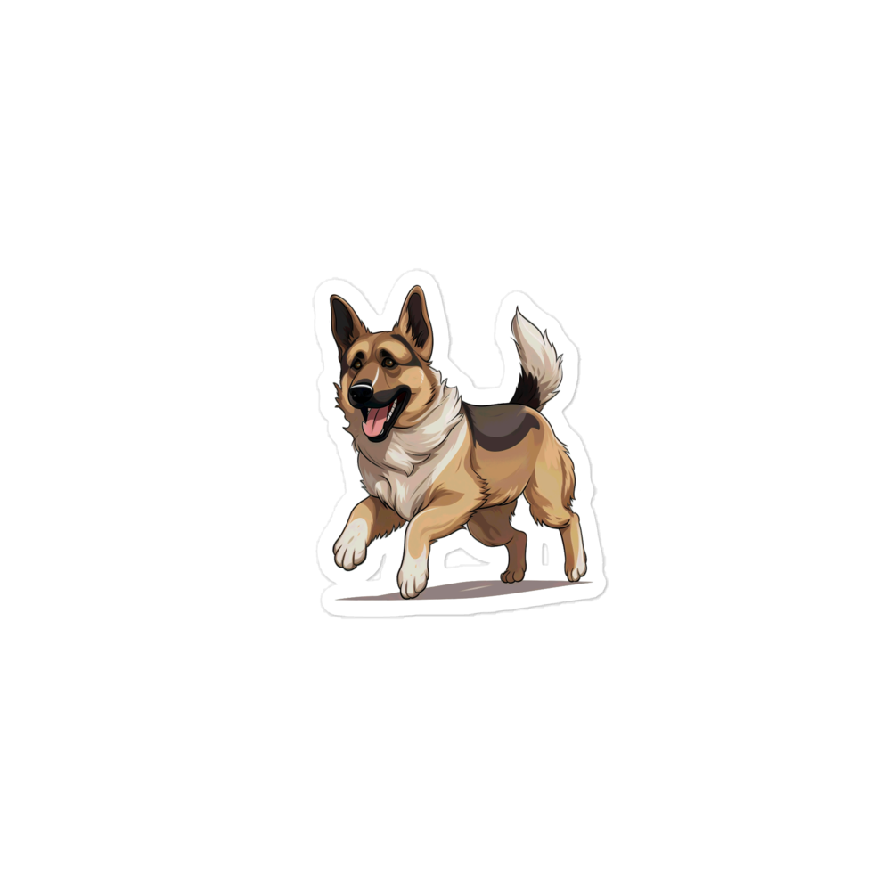 Playful Puppers German Shepherd - Sticker