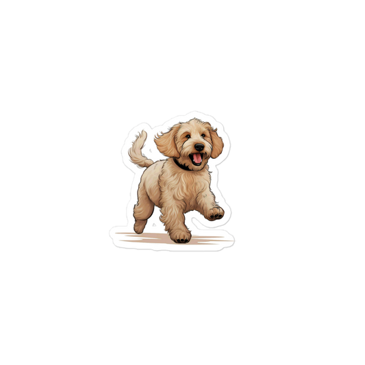 Playful Puppers Goldendoodle - Sticker