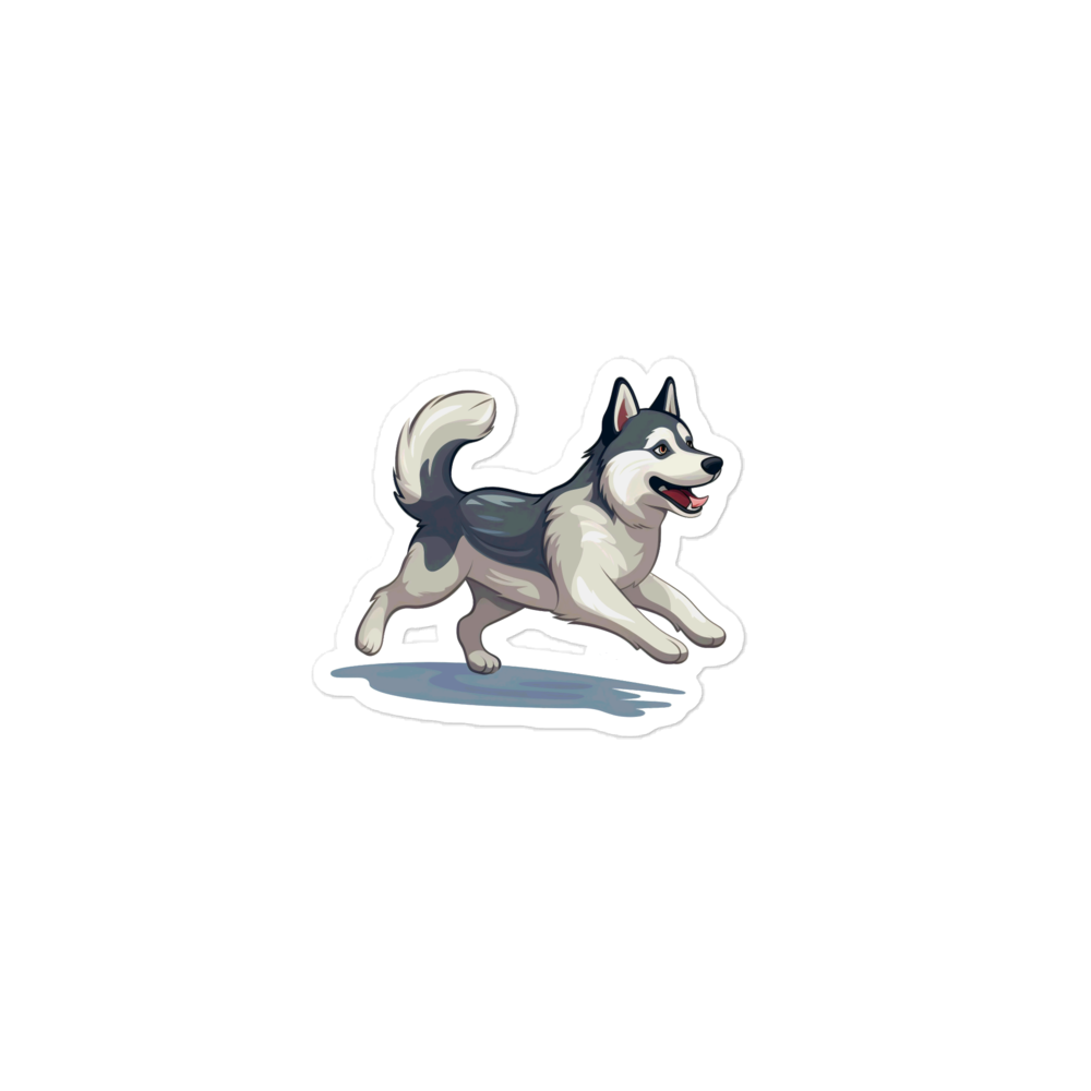 Playful Puppers Husky - Sticker