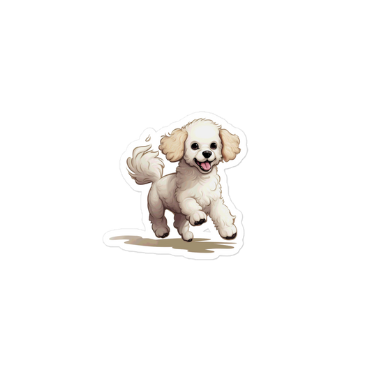Playful Puppers Poodle - Sticker