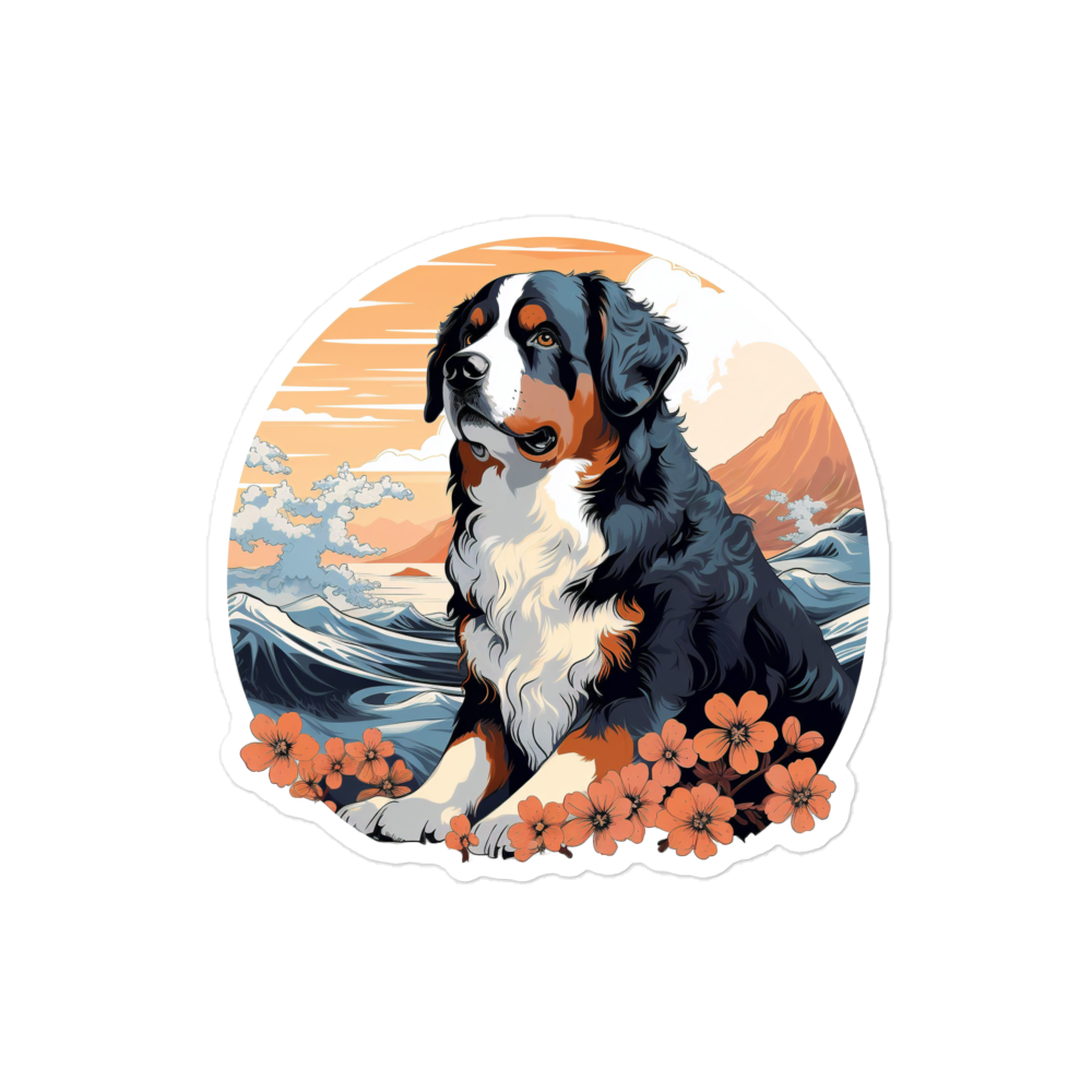 Aloha Bernese Mountain Dog - Sticker