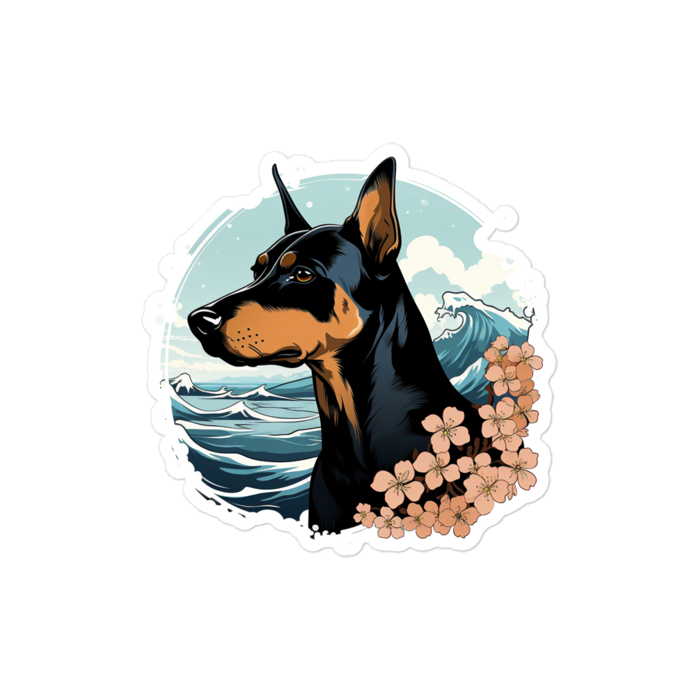 Aloha Doberman - Sticker