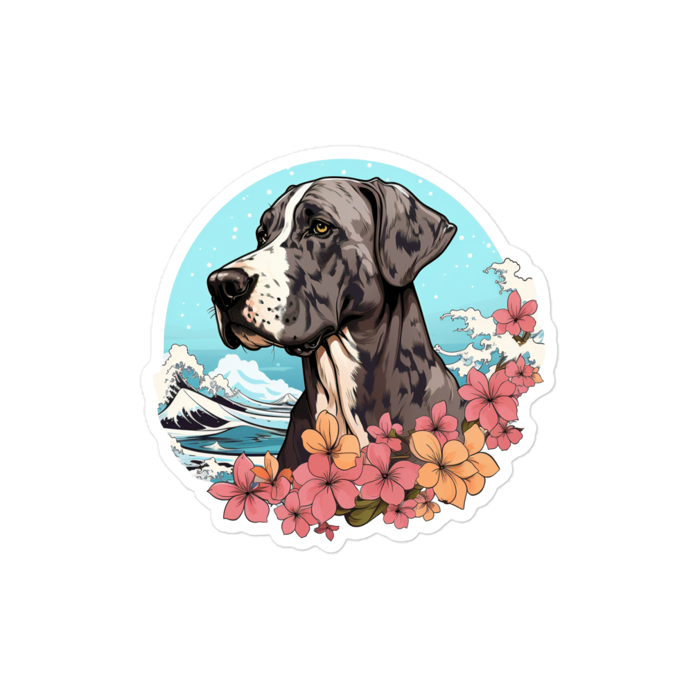 Aloha Great Dane - Sticker