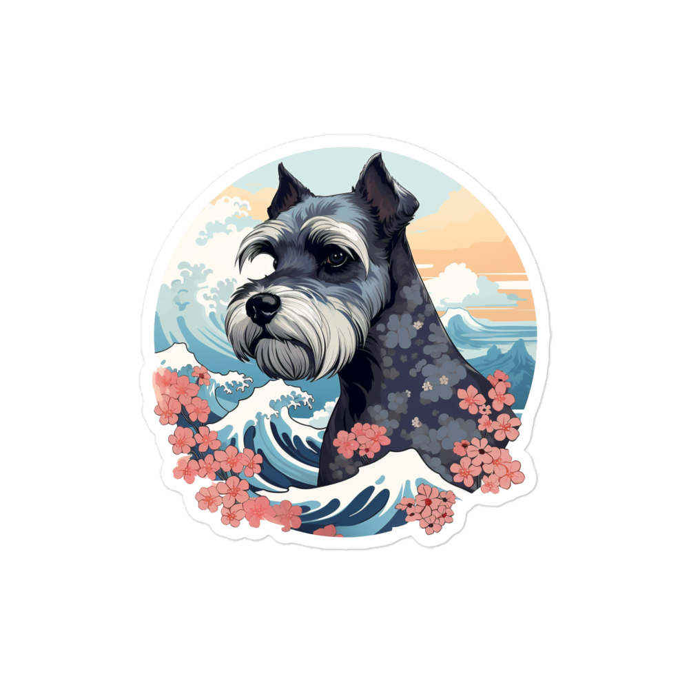 Aloha Miniature Schnauzer - Sticker