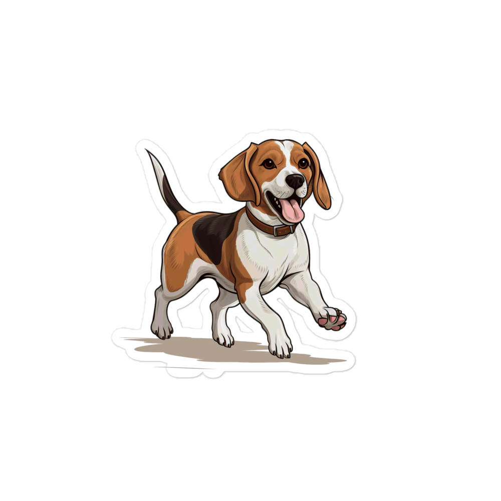 Playful Puppers Beagle - Sticker