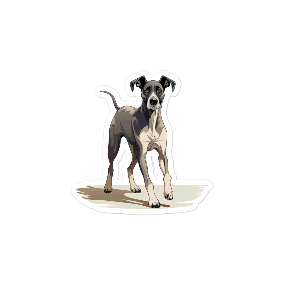 Playful Puppers Great Dane - Sticker