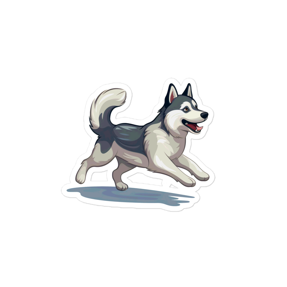 Playful Puppers Husky - Sticker