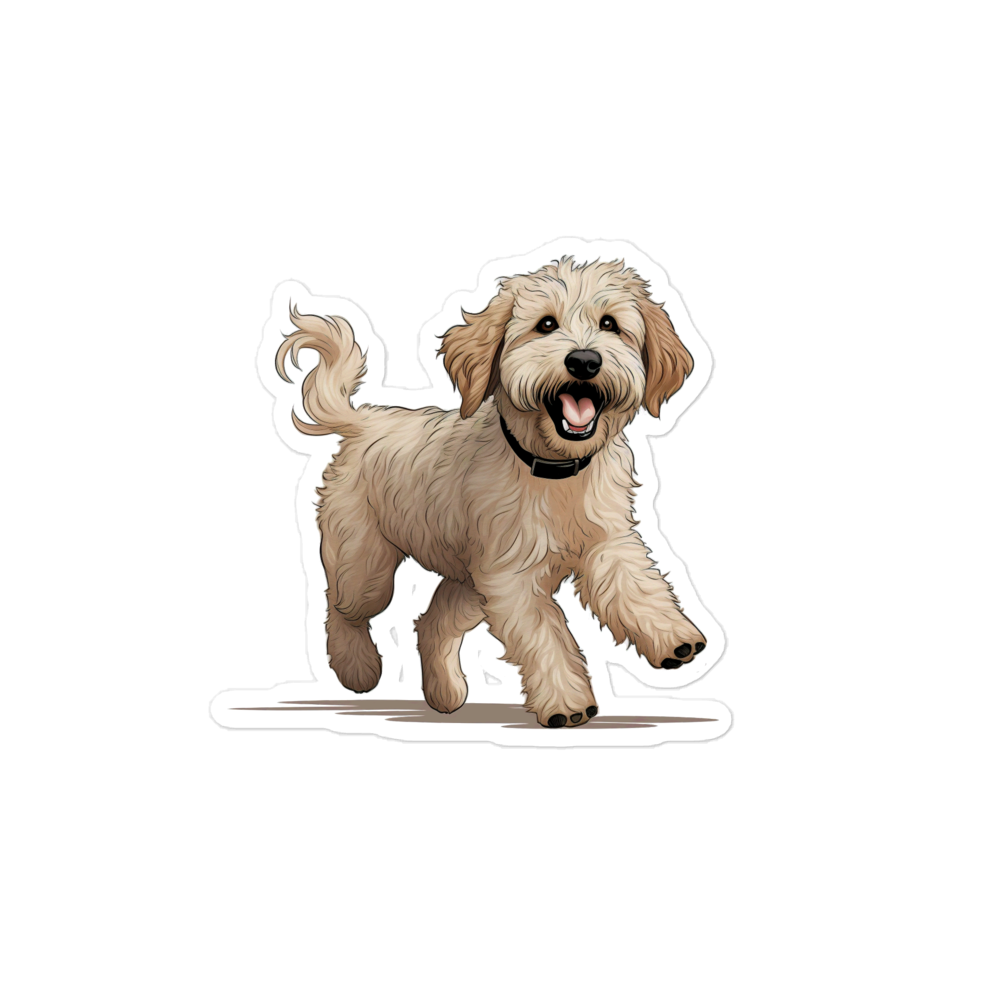Playful Puppers Labradoodle - Sticker
