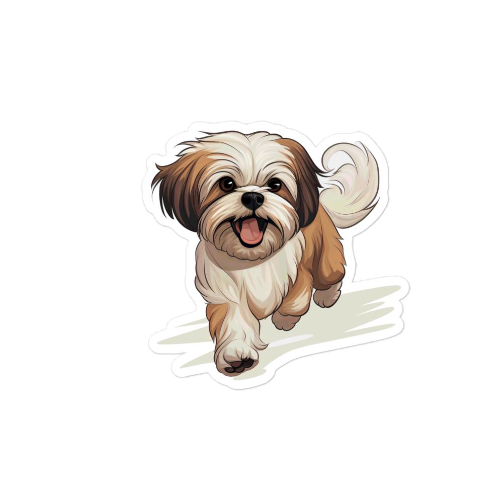 Playful Puppers Shih Tzu - Sticker