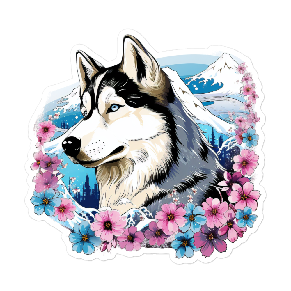 Aloha Husky - Sticker