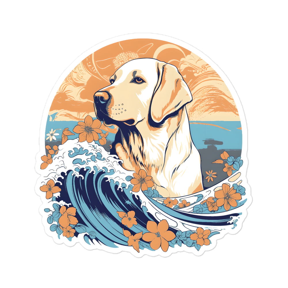 Aloha Labrador Retriever - Sticker