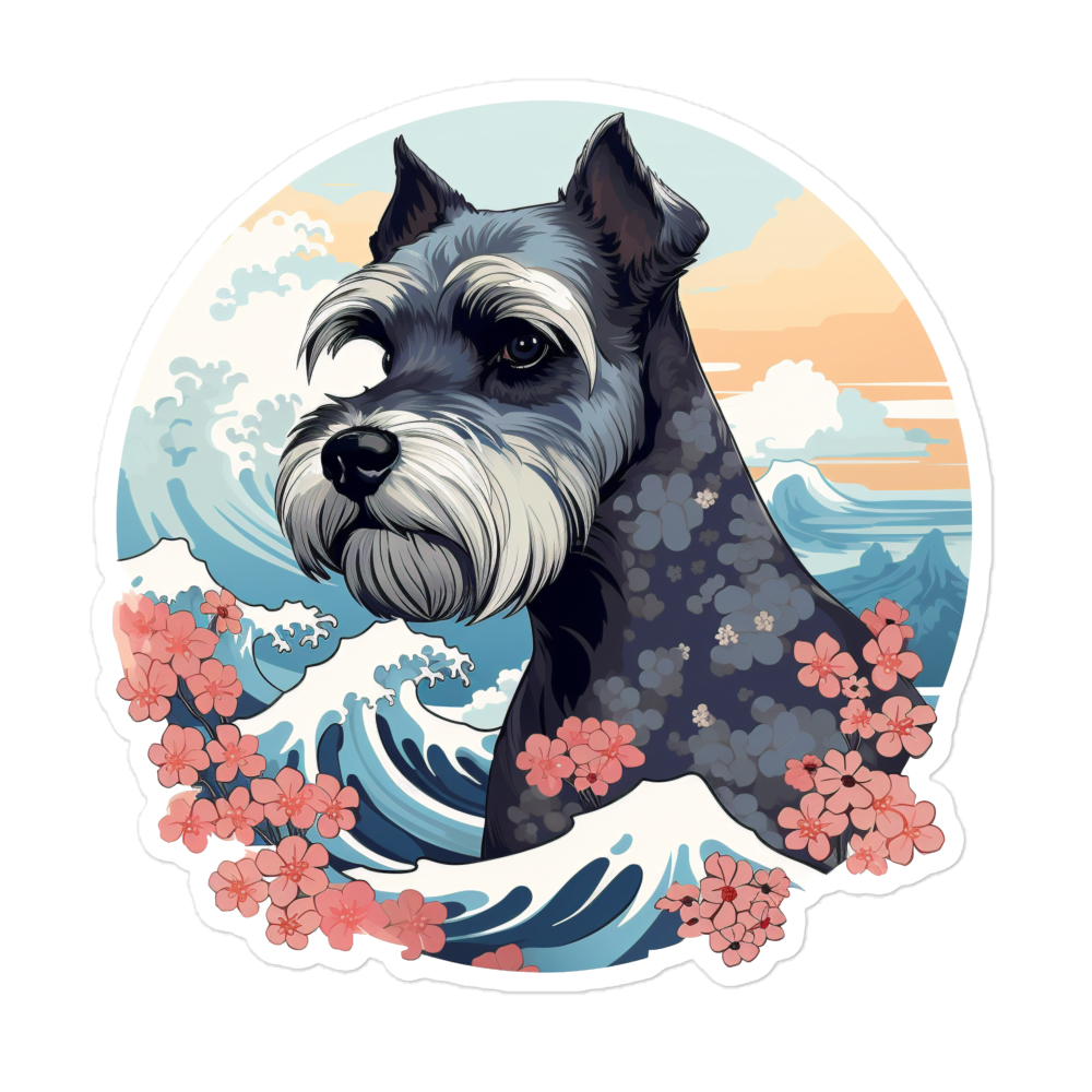 Aloha Miniature Schnauzer - Sticker
