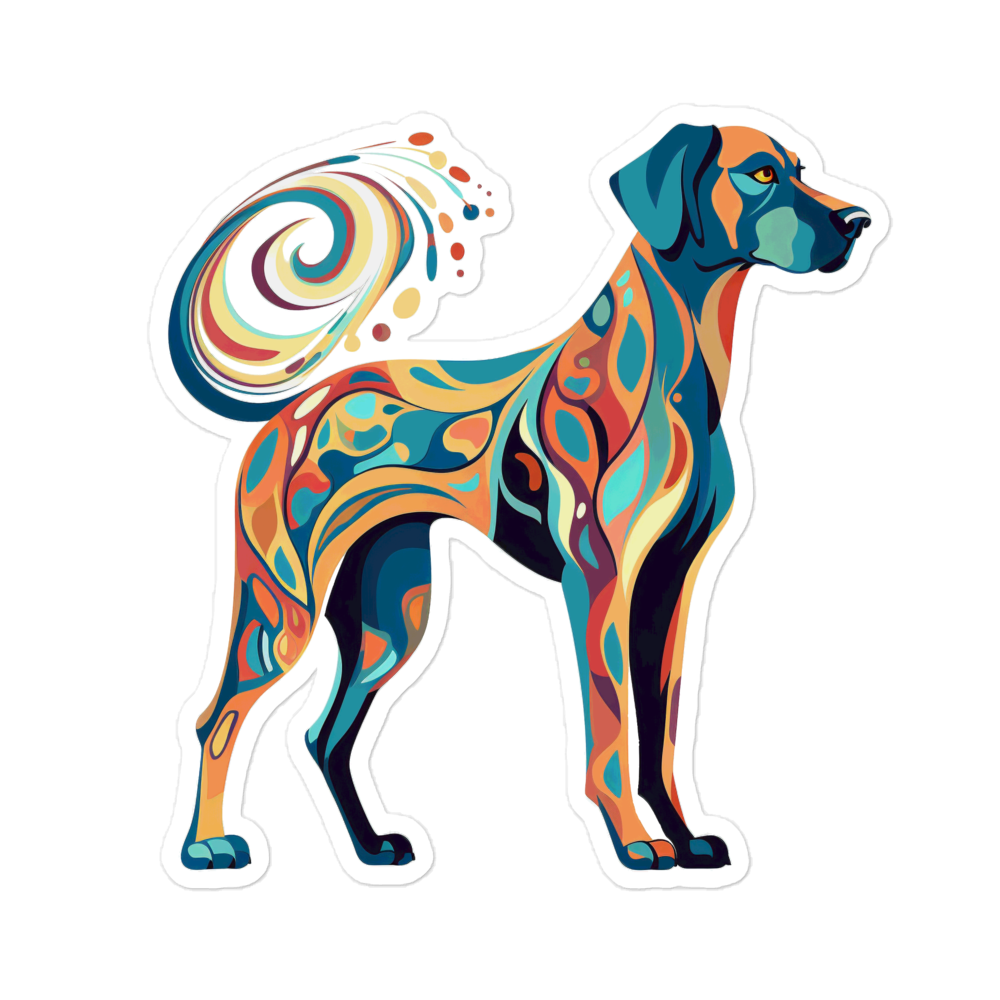 Nouveau Great Dane - Sticker