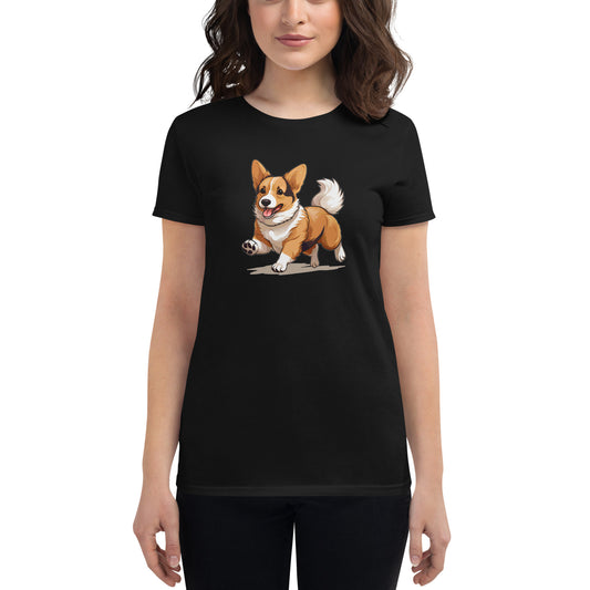 Playful Puppers Corgi - Women's Tee