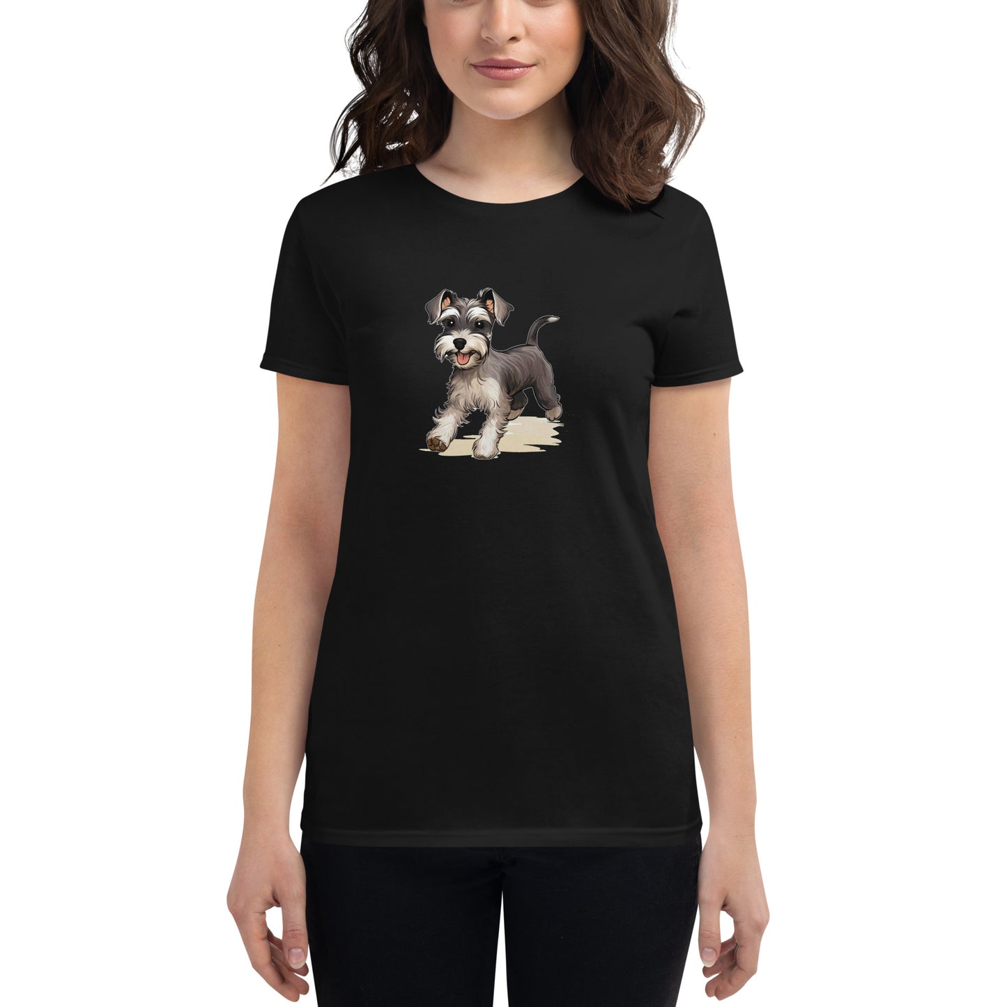 Playful Puppers Miniature Schnauzer - Women's Tee