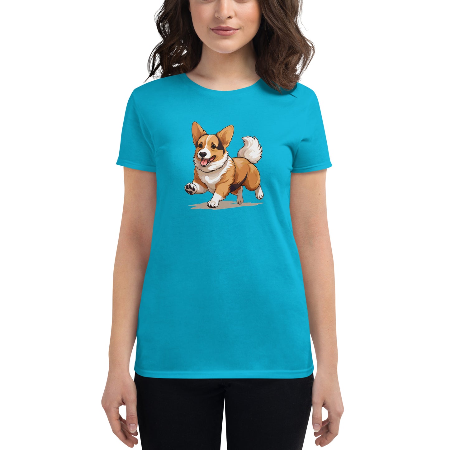 Playful Puppers Corgi - Women's Tee