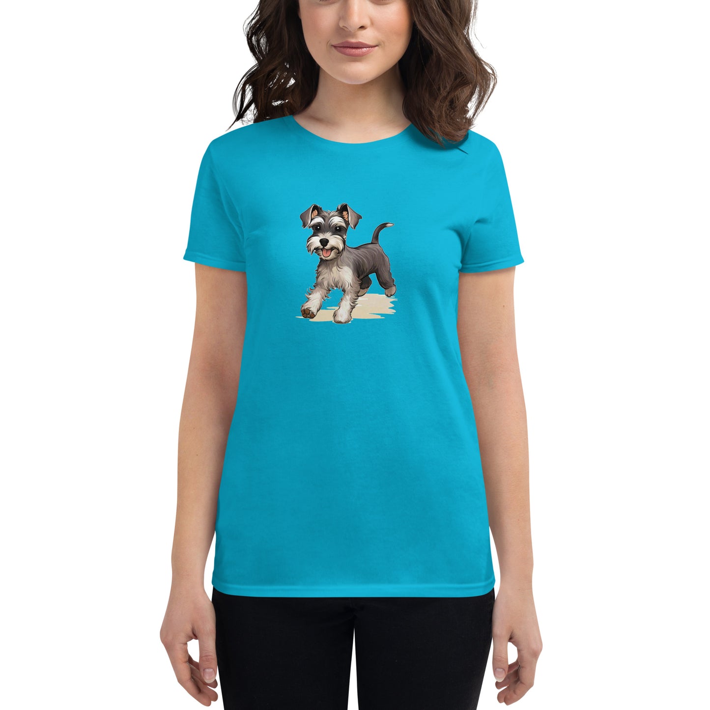 Playful Puppers Miniature Schnauzer - Women's Tee