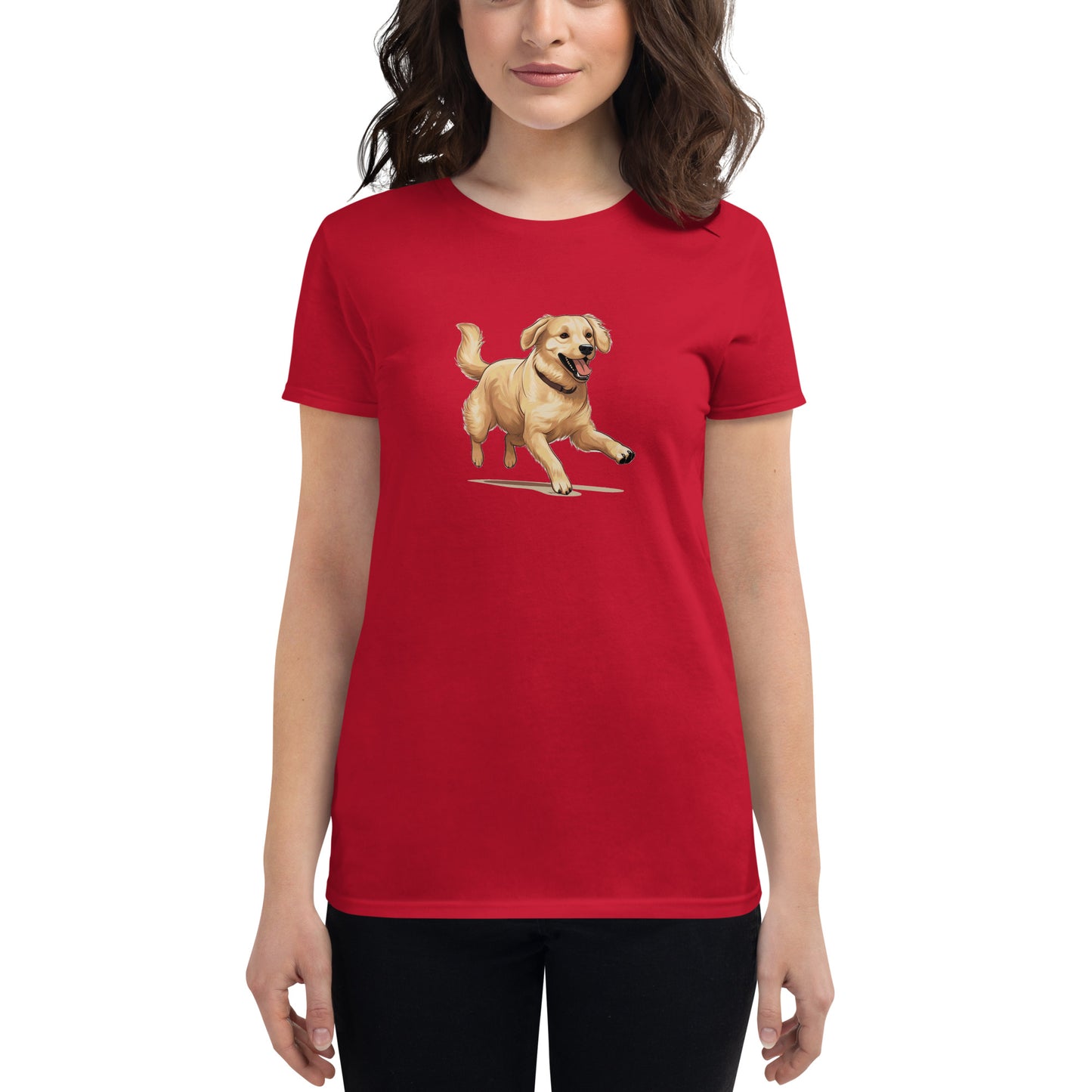 Playful Puppers Golden Retriever - Women's Tee