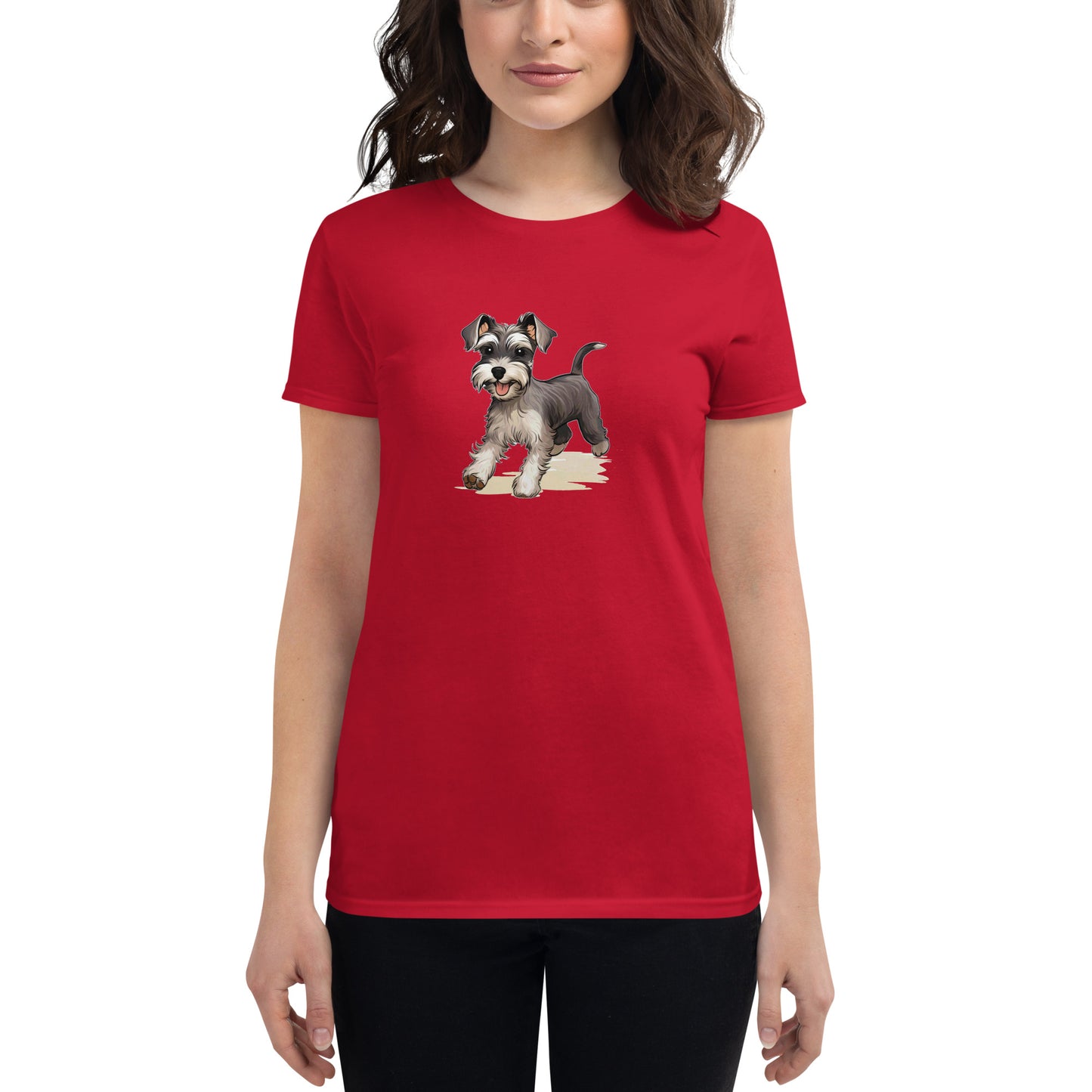 Playful Puppers Miniature Schnauzer - Women's Tee