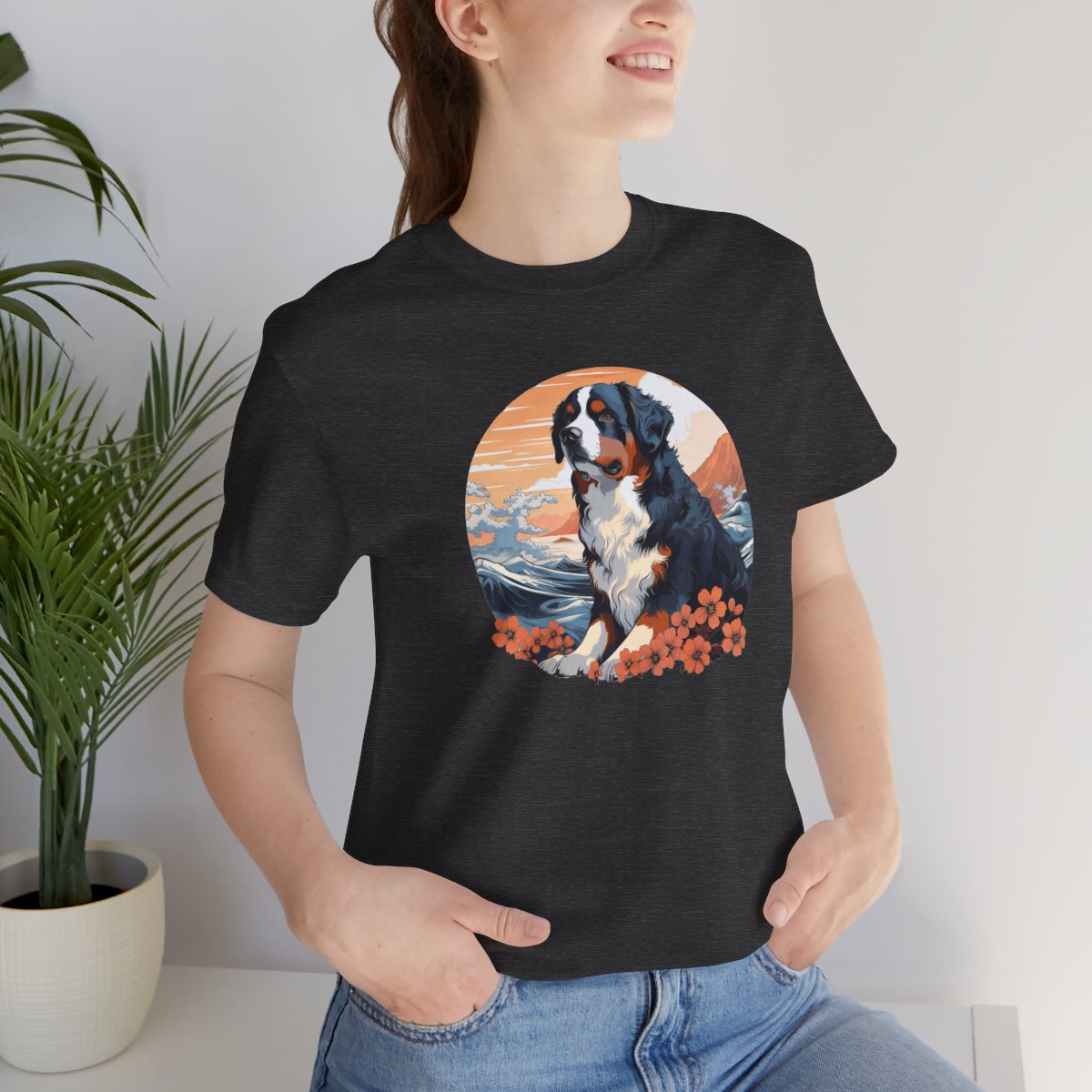 Aloha Bernese Mountain Dog - Men's Tee - lifestyle