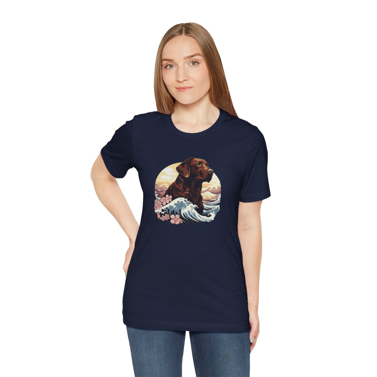 Aloha Chocolate Labrador Retriever - Men's Tee - person3