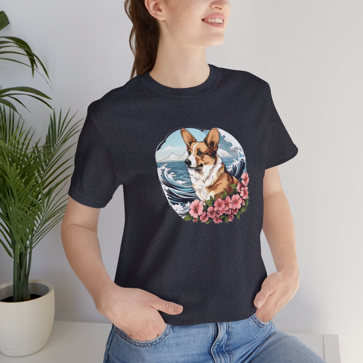 Aloha Corgi - Men's Tee - lifestyle