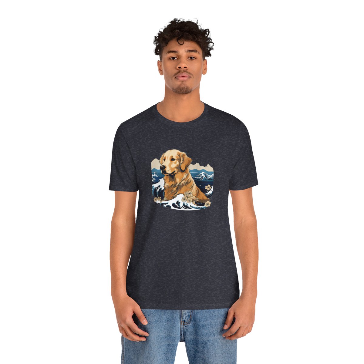Aloha Golden Retriever - Men's Tee - person2