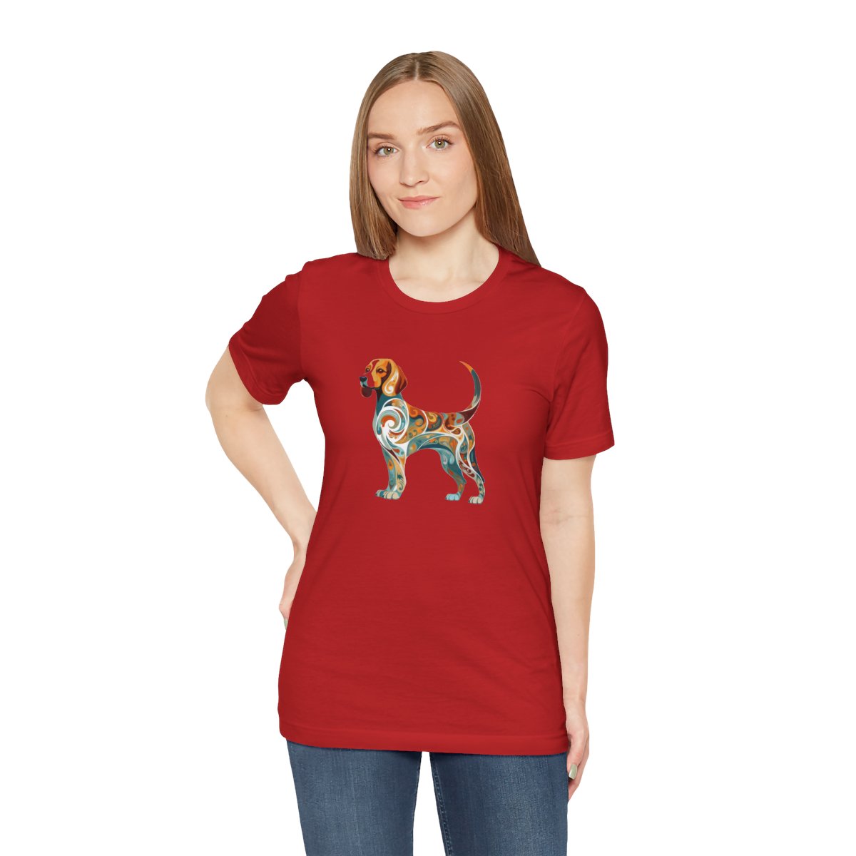Art Nouveau Beagle - Men's Tee - person3