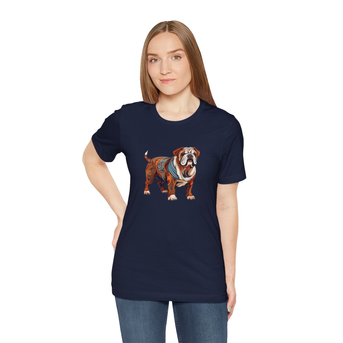 Art Nouveau Bulldog - Men's Tee - person3