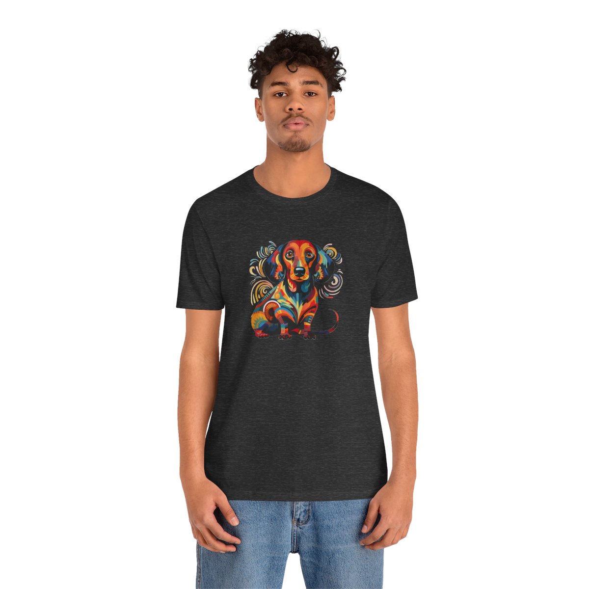 Art Nouveau Dachshund - Men's Tee - person2