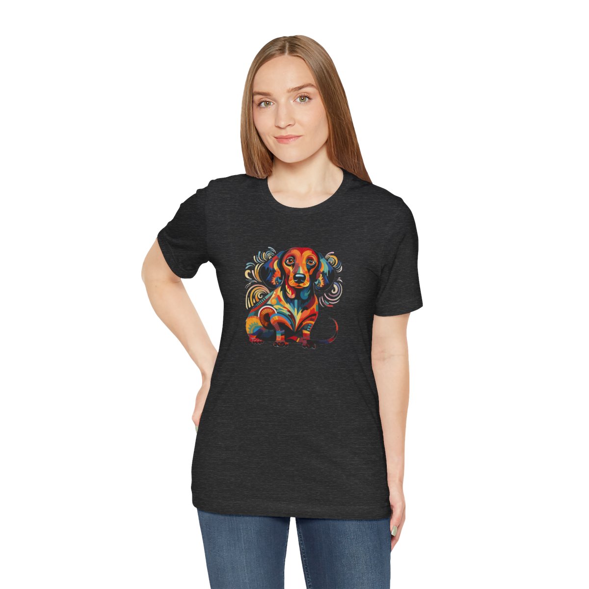 Art Nouveau Dachshund - Men's Tee - person3
