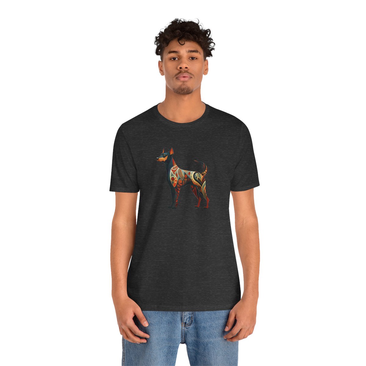 Art Nouveau Doberman - Men's Tee - person2