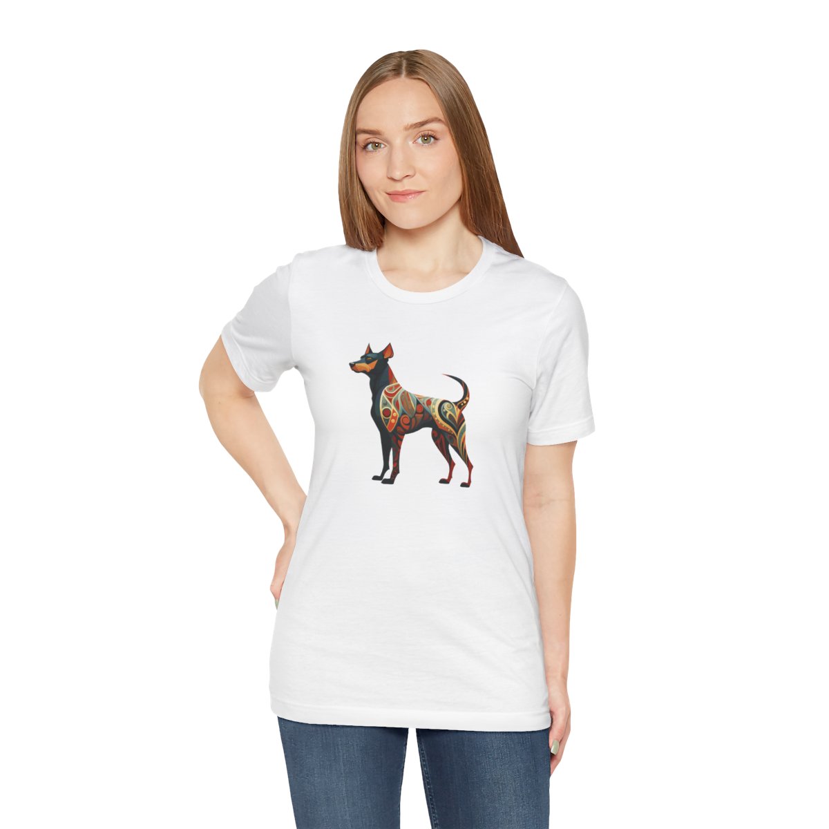 Art Nouveau Doberman - Men's Tee - person3