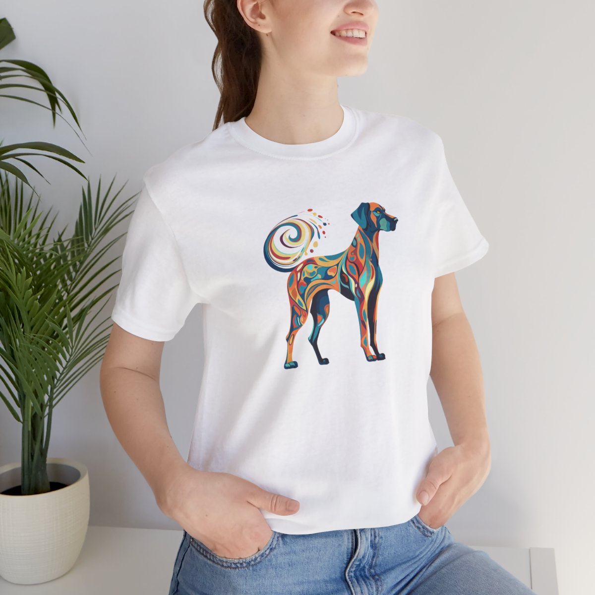 Art Nouveau Great Dane - Men's Tee - lifestyle