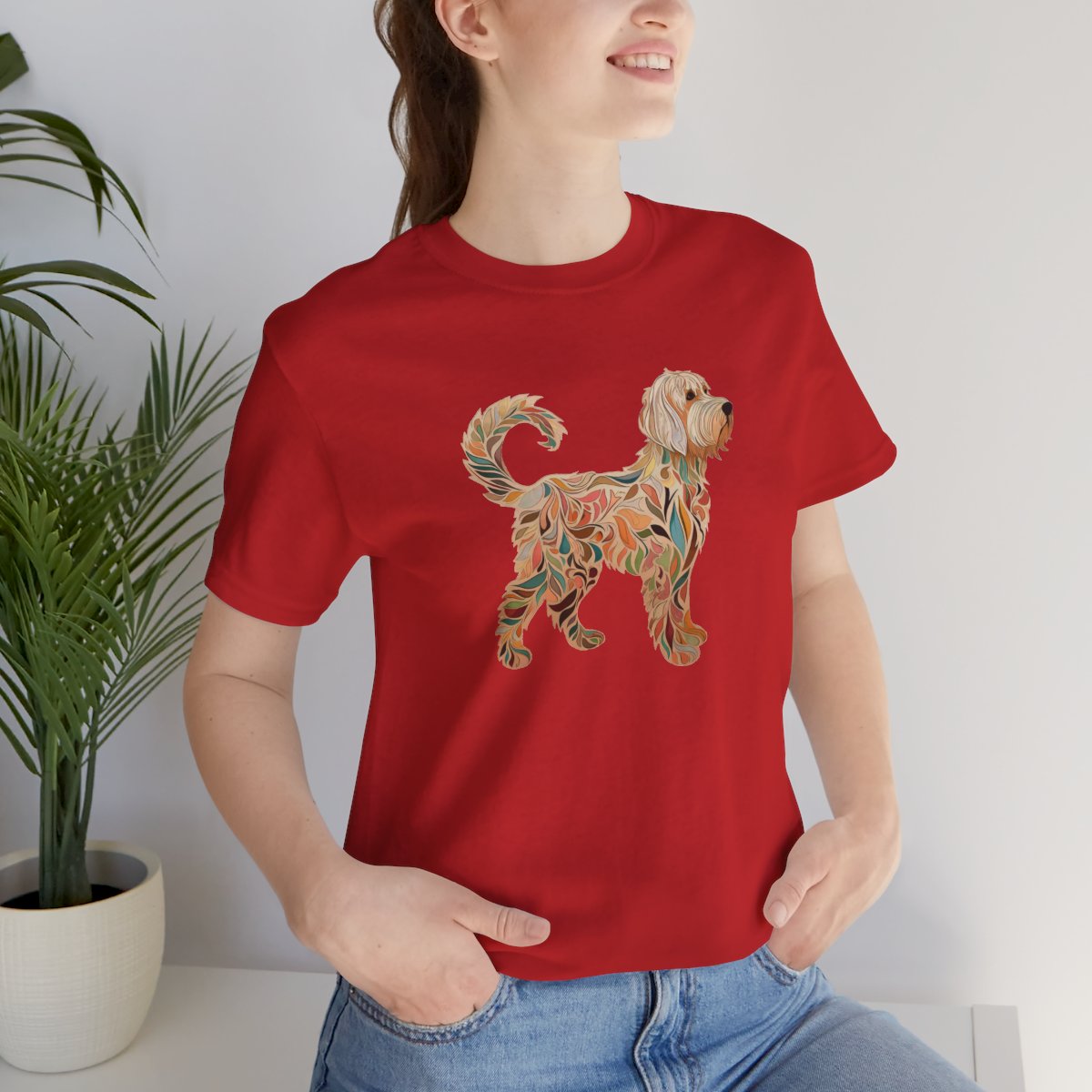 Art Nouveau Labradoodle - Men's Tee - lifestyle