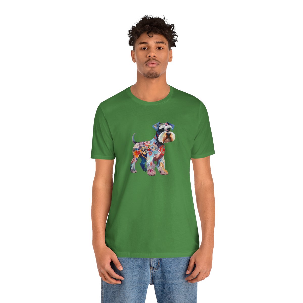 Art Nouveau Miniature Schnauzer - Men's Tee - person2